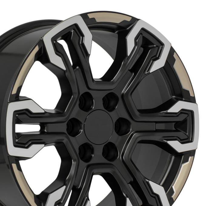 OE Replica Wheels CV65 - 20" Replica CV65 fits Chevrolet Silverado 20 in. x 9 in. Gloss Black CV65-20090-6550-26MB12