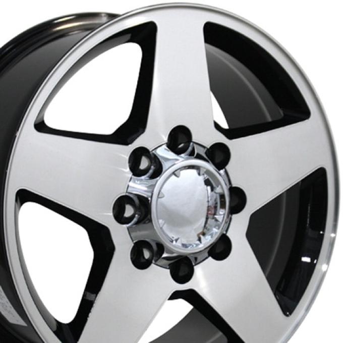 OE Replica Wheels CV91A - 20" Replica Wheel CV91A 8 Lug Fits Chevrolet Rim 20x8.5 Machined Wheel CV91A-20085-8650-12MB