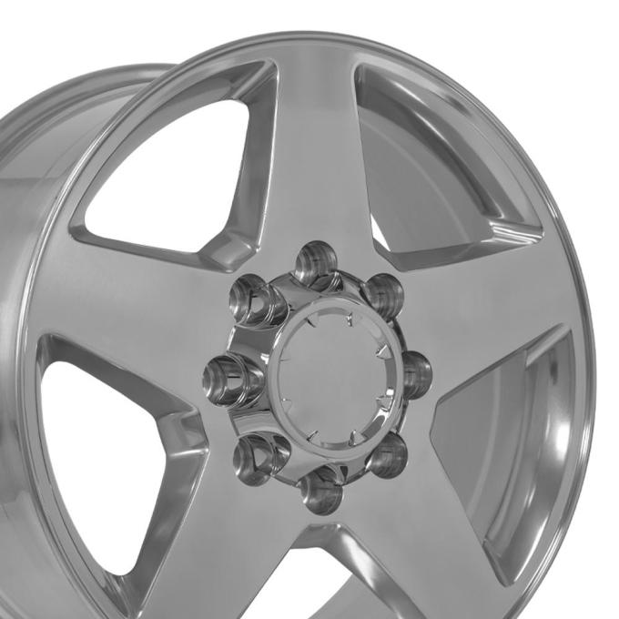 OE Replica Wheels CV91A - 20" Replica Wheel CV91A 8 Lug Fits Chevrolet Rim 20x8.5 Polished Wheel CV91A-20085-8650-12P
