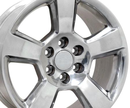 OE Replica Wheels CV76 - 20" Replica Wheel CV76 Fits Chevrolet Tahoe Rim 20x9 Polished Wheel CV76-20090-6550-27P
