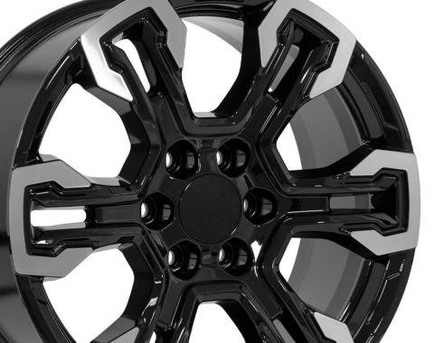 OE Replica Wheels CV65 - 20" Replica CV65 fits Chevrolet Silverado 20 in. x 9 in. Gloss Black CV65-20090-6550-26MB