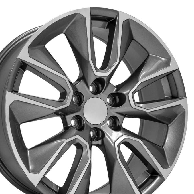 OE Replica Wheels CV32 - 22" Replica Wheel CV32 Fits Chevrolet Silverado 1500 22x9 Gunmetal Wheel CV32-22090-6550-28MG