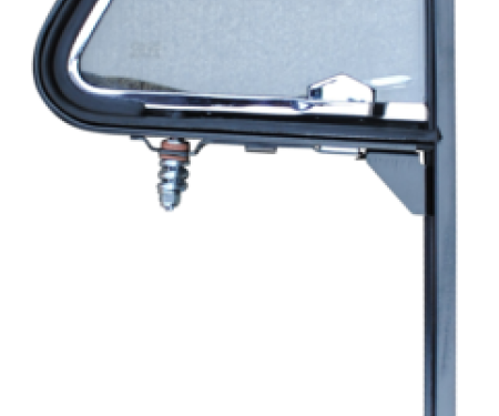 Key Parts '51-'54 Vent Window Assembly, Black, Passenger's Side 0846-252