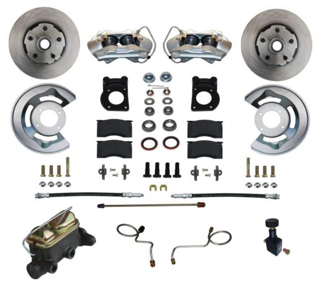Leed Brakes Manual Front Kit with Plain Rotors and Zinc Plated Calipers FC0002-405