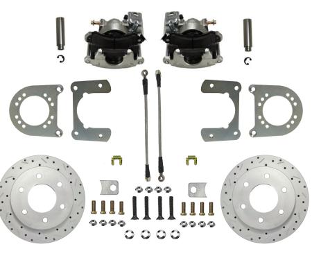 Leed Brakes Rear Disc Brake Kit with Drilled Rotors and Zinc Plated Calipers RC6001X