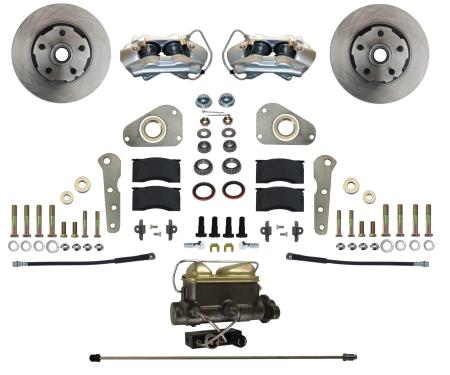 Leed Brakes Power Front Kit with Plain Rotors and Zinc Plated Calipers FC0025-405P