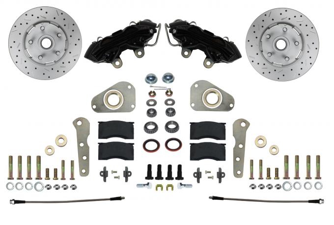 Leed Brakes Spindle Kit with Drilled Rotors and Black Powder Coated Calipers BFC0025SMX