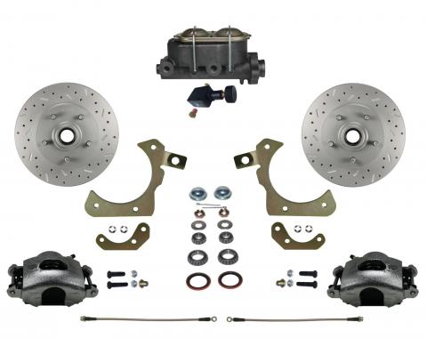 Leed Brakes Manual Front Kit with Drilled Rotors and Zinc Plated Calipers FC1011-305X