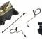 Leed Brakes Manual Front Kit with Plain Rotors and Zinc Plated Calipers FC0002-405