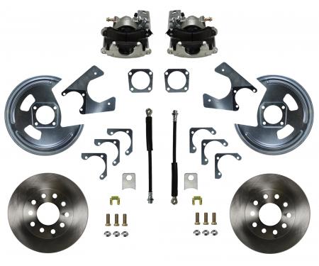 Leed Brakes Rear Disc Brake Kit with Plain Rotors and Zinc Plated Calipers RC1004