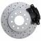 Leed Brakes Rear Disc Brake Kit with Drilled Rotors and Black Powder Coated Calipers BRC1008X
