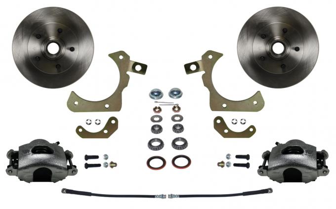 Leed Brakes Spindle Kit with Plain Rotors and Zinc Plated Calipers FC1011SM