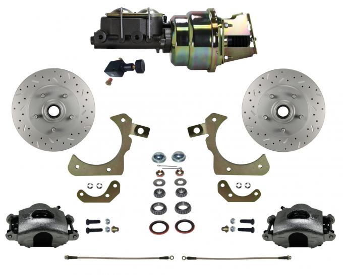 Leed Brakes Power Front Kit with Drilled Rotors and Zinc Plated Calipers FC1010-K105X