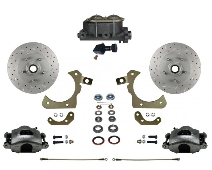 Leed Brakes Manual Front Kit with Drilled Rotors and Zinc Plated Calipers FC1011-305X