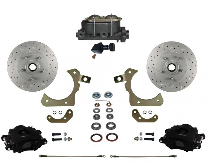 Leed Brakes Manual Front Kit with Drilled Rotors and Black Powder Coated Calipers BFC1010-305X
