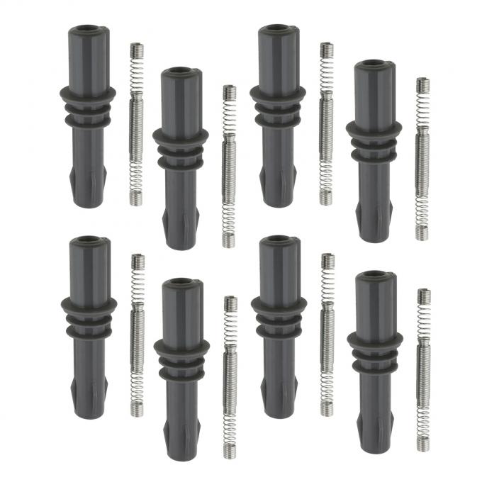 Accel High Performance Ignition Coil Boots, 2004-2008.5 Ford 3-Valve Engines, Black, 8-Pack 170033