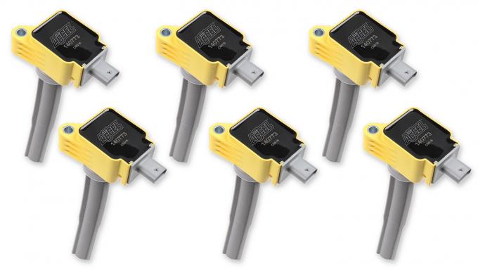Accel Ignition Coil, SuperCoil, 2016 Ford EcoBoost 2.7L V6, Yellow, 6-Pack 140773-6