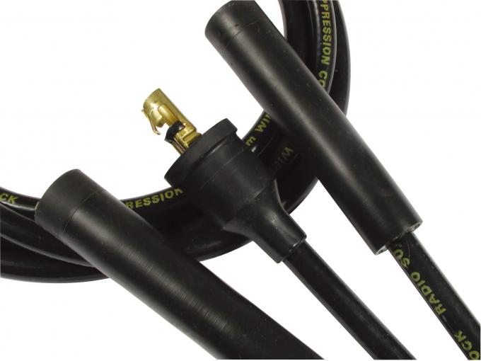 Accel Spark Plug Wires, 8mm SUPER STOCK SPIRAL CUST BK 5047K
