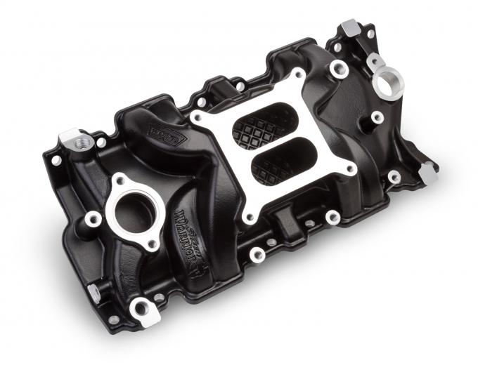 Weiand Street Warrior Intake, Chevy Small Block V8, Black Ceramic 8120BK