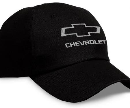 Chevrolet Black Hat with Silver Open Bowtie