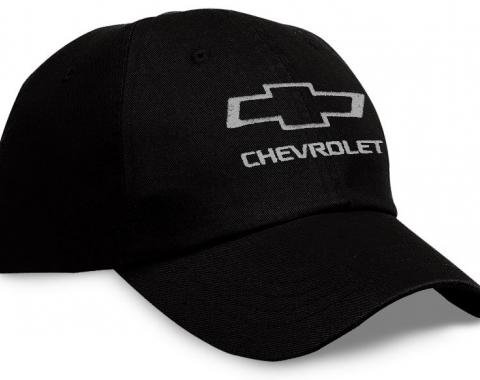 Chevrolet Black Hat with Silver Open Bowtie