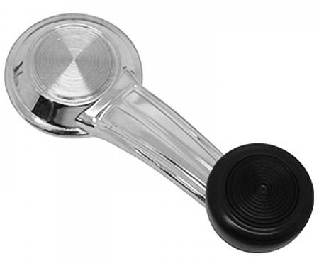 Camaro Window Crank Handle, With Black Knob, Door Or Quarter, 1967-1981