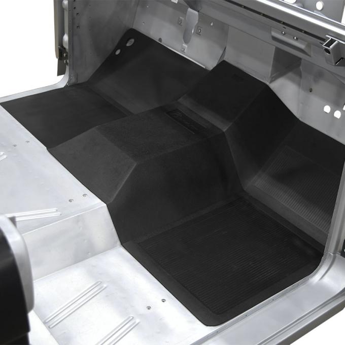 Dennis Carpenter Front Floor Mat with Bronco Script - 1966-77 Ford Bronco D3BZ-1013010-A