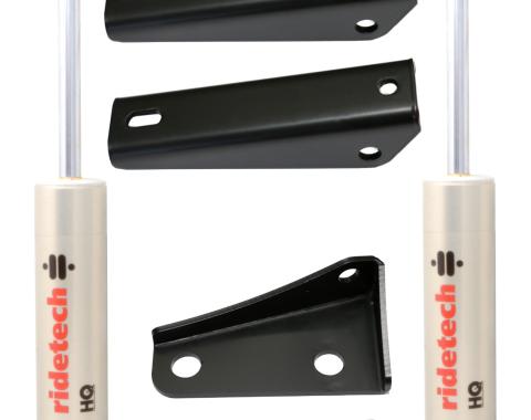 Ridetech Rear HQ Shock Kit for 1963-1972 C10.  For use with 4" lowering springs 11339510