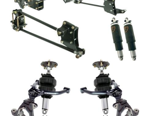 Ridetech HQ Air Suspension System for 2014-2018 GM 1500 w/ OE stamped steel or alu. arms 11710297