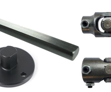 Ridetech Steering column u-joint kit for 1965-1978 F-100, stock column to 79-93 Mus rack 12319505