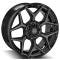 4PLAY Wheels 4P06 - 4PLAY Gen3 4P06 22x9 6x135mm & 6x5.5" +12et in Brushed Black 4P06-22090-6D55-12BBT