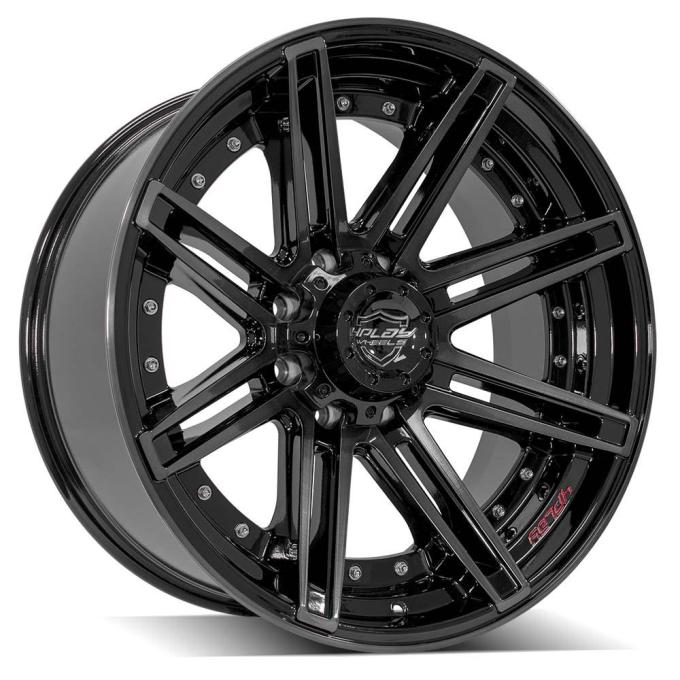 4PLAY Wheels 4P08 - 4PLAY Gen2 4P08 22x10 8x6.5" -24et in Brushed Black 4P08-22100-8650-24BBT