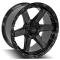 4PLAY Wheels 4P63 - 4PLAY Gen3 4P63 22x10 5x5" & 5x5.5" -18et in Brushed Black 4P63-22100-5D55-18BBT