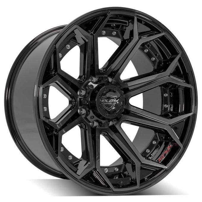 4PLAY Wheels 4P80R - 4PLAY Gen2 4P80R 22x12 8x180mm -44et in Brushed Black 4P80R-22120-8180-44BBT