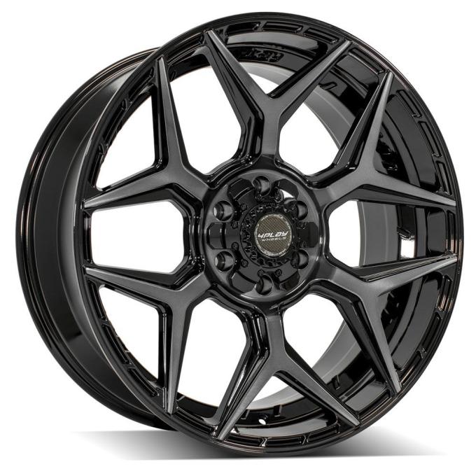 4PLAY Wheels 4P06 - 4PLAY Gen3 4P06 22x9 6x135mm & 6x5.5" +12et in Brushed Black 4P06-22090-6D55-12BBT