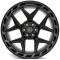 4PLAY Wheels 4P55 - 4PLAY Gen3 4P55 22x12 6x135mm & 6x5.5" -44et in Brushed Black 4P55-22120-6D55-44BBT