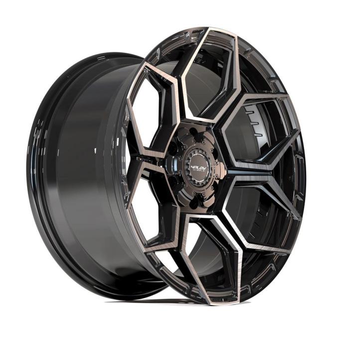 4PLAY Wheels 4PS26 - 4PLAY Sport2.0 4PS26 Gloss Black w/ Brushed Face & Tinted Clear 4PS26-22100-6D55-24BBT