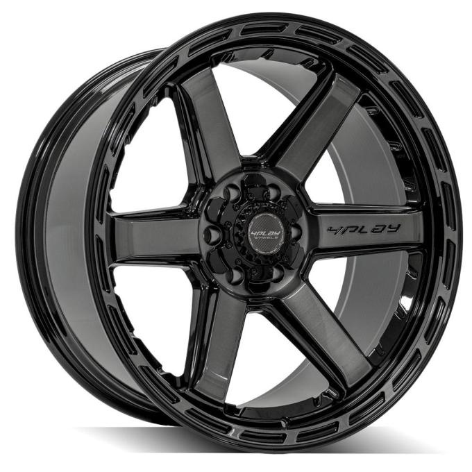 4PLAY Wheels 4P63 - 4PLAY Gen3 4P63 22x10 6x135mm & 6x5.5" -18et in Brushed Black 4P63-22100-6D55-18BBT