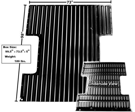Dynacorn 67-72 Complete Bed Floor Pan Long 8' Box 1107K