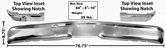 Dynacorn 69-72 Front Bumper GMC 1108A