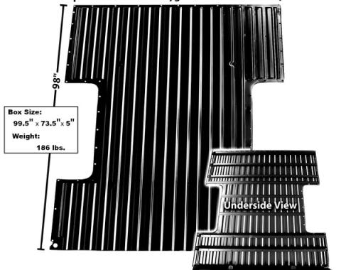 Dynacorn 67-72 Complete Bed Floor Pan Long 8' Box 1107K