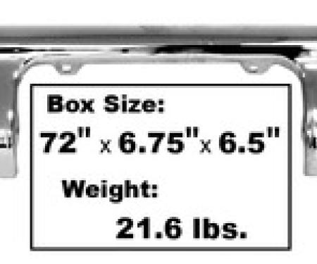 Dynacorn Rear Bumper Chrome Stepside 67-87 1116A