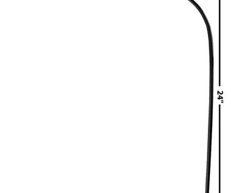 Dynacorn 67-72 Drip Rail / Door Crown Trim LH 1102CB