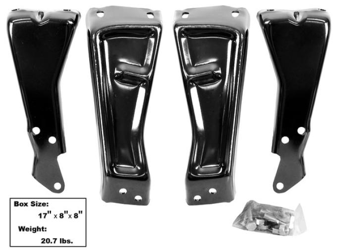 Dynacorn 73-80 Rear Bumper Bracket 4pcs Set Fleetside 1109Z
