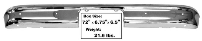 Dynacorn Rear Bumper Chrome Stepside 67-87 1116A