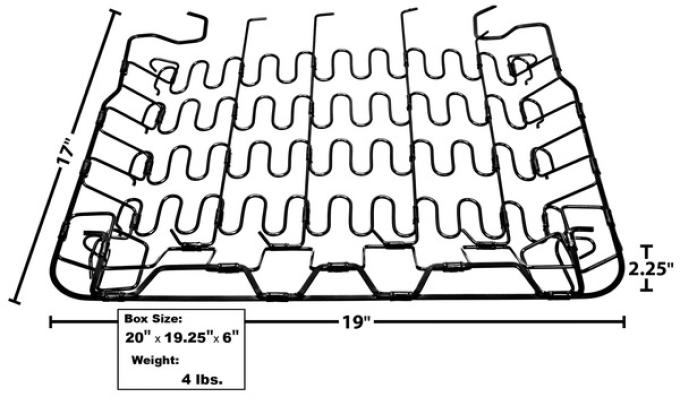 Dynacorn 65-70 Seat / Front Bottom Spring RH=LH 3641RN