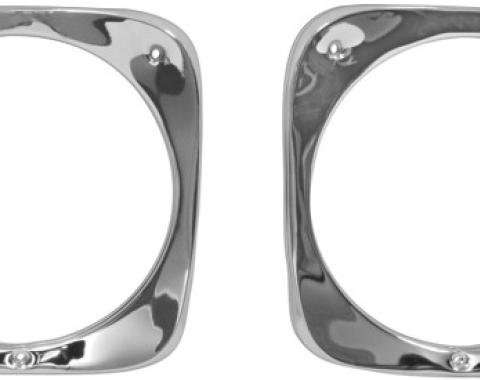 Dynacorn Head Lamp Bezel 64-66 Pair 1115F