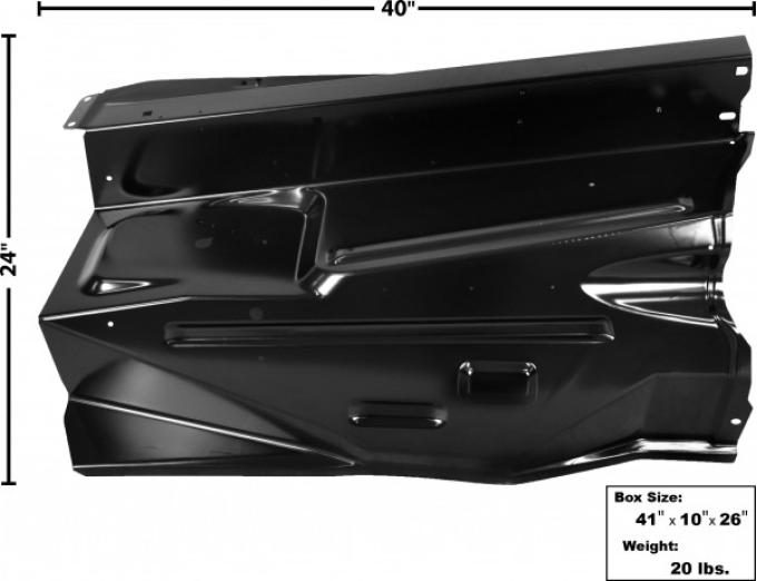 Dynacorn 1967-72 Inner Fender Apron RH Non Big Block 3086