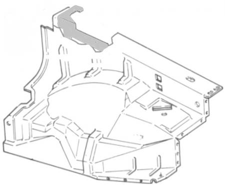 Dennis Carpenter Front Fender Inner Apron - Left - Steel - 1973-79 Ford Truck D5TZ-16055-B