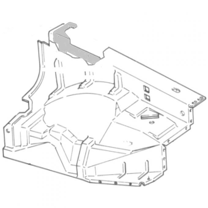 Dennis Carpenter Front Fender Inner Apron - Left - Steel - 1973-79 Ford Truck D5TZ-16055-B